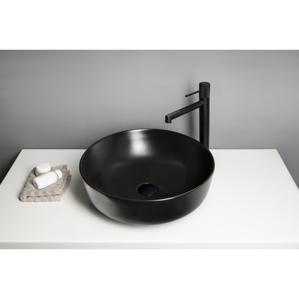 valamu töötasapinnale RONDEA dia. 41cm,  must matt