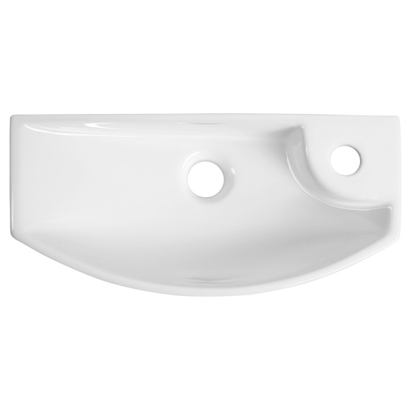 valamu CARLON 45x23cm,  segistiava paremal,  valge