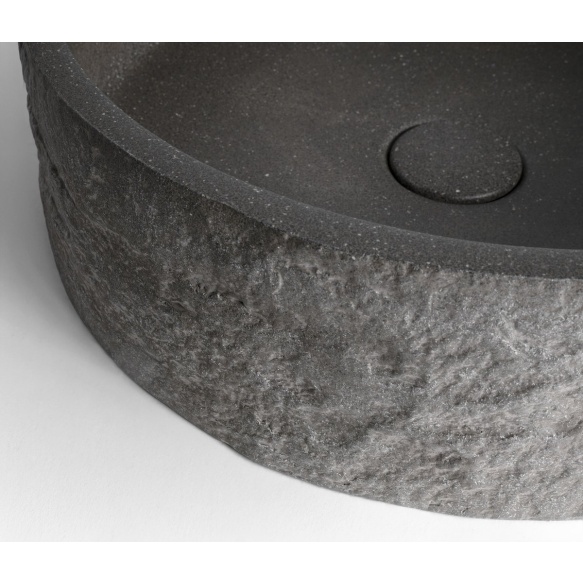 betoonist valamu ISPIR  põhjakapiga  40cm,  must granite