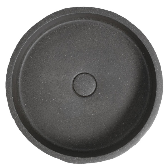betoonist valamu ISPIR  põhjakapiga  40cm,  must granite