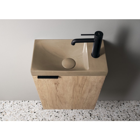 betoonist valamu AGOS 40x22cm,  L/R,  sand poolläikiv