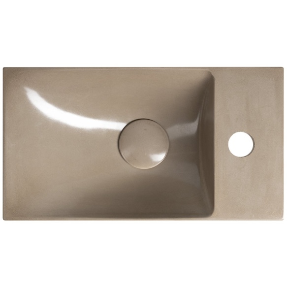 betoonist valamu AGOS 40x22cm,  L/R,  sand poolläikiv