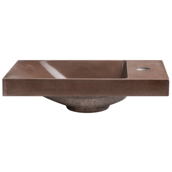 betoonist valamu AGOS 40x22cm,  L/R,  dark brown