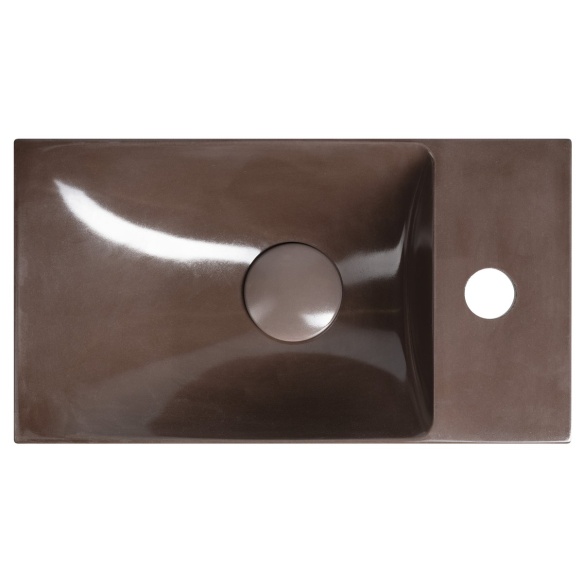 betoonist valamu AGOS 40x22cm,  L/R,  dark brown