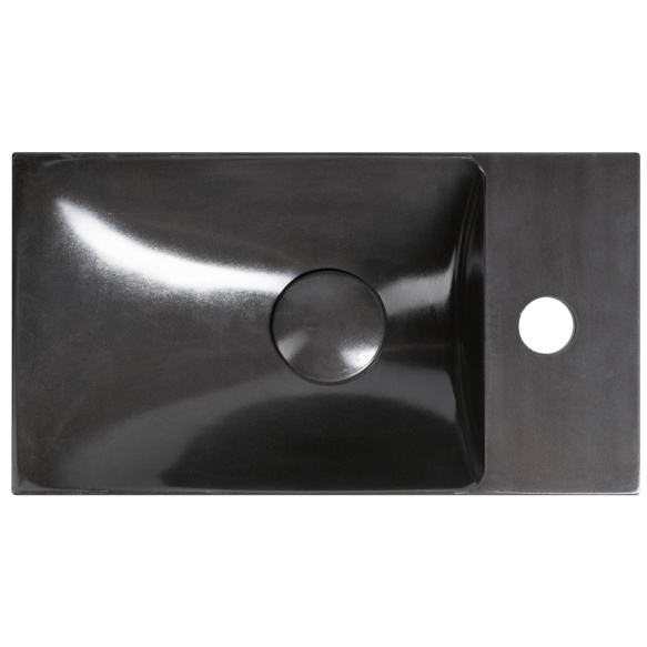 betoonist valamu AGOS 40x22cm,  L/R,  anthracite poolläikiv