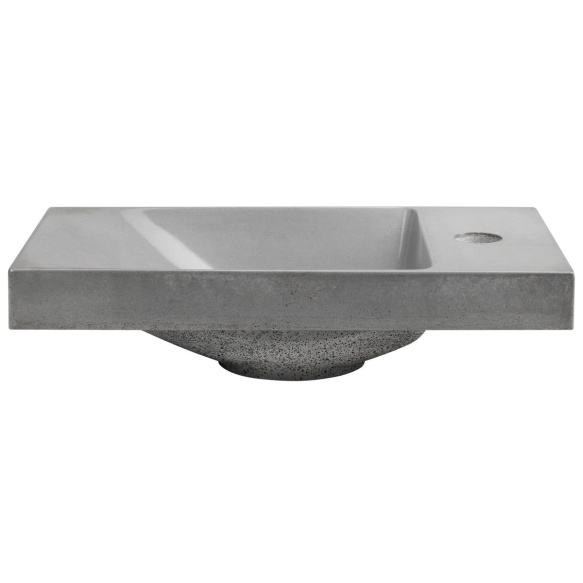 betoonist valamu AGOS 40x22cm,  L/R,  grey poolläikiv