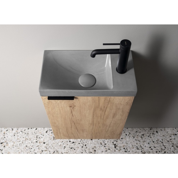 betoonist valamu AGOS 40x22cm,  L/R,  grey poolläikiv