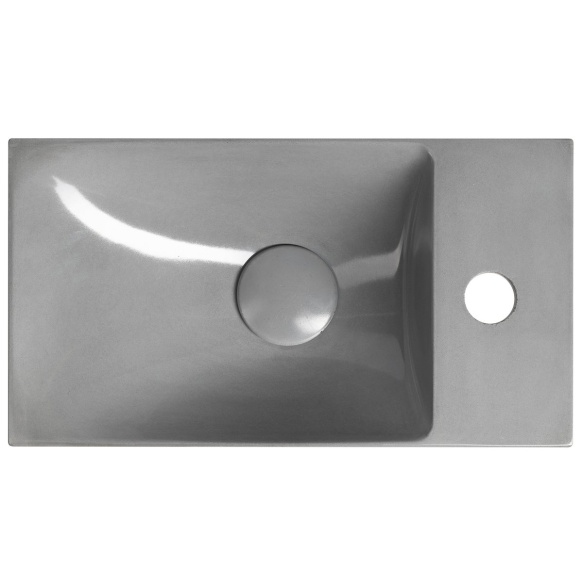 betoonist valamu AGOS 40x22cm,  L/R,  grey poolläikiv