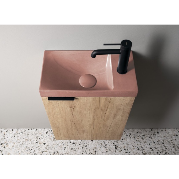 betoonist valamu AGOS 40x22cm,  L/R,  pink poolläikiv