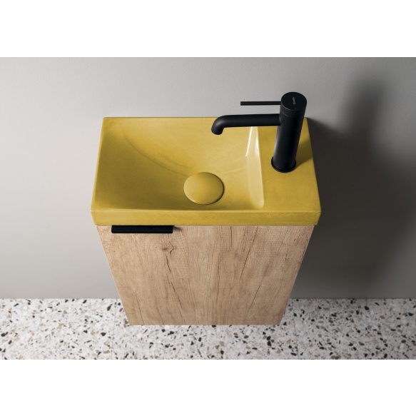 betoonist valamu AGOS 40x22cm,  L/R,  yellow poolläikiv