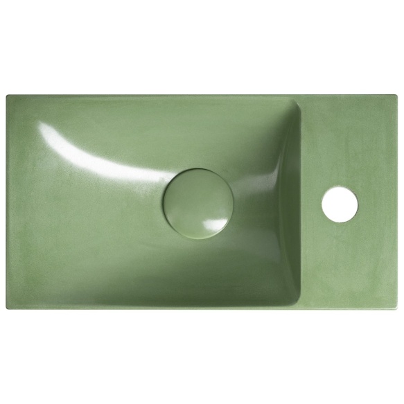 betoonist valamu AGOS 40x22cm,  L/R,  green poolläikiv