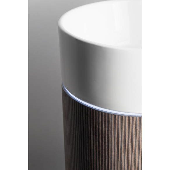 eraldiseisev valamu riiuliga OASIS 40x89x48cm,  valge/concrete Infinity