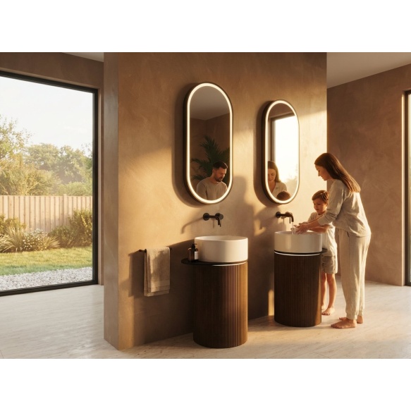 eraldiseisev valamu riiuliga OASIS 40x89x52cm,  agila