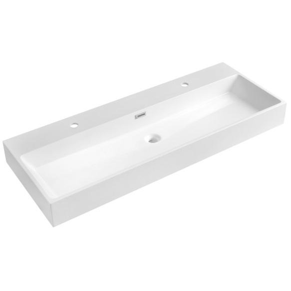 kivivmassist valamu AQUATIC 120x46 cm, valge