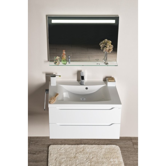 LED peegel Breto riiuliga 80x60.8 cm