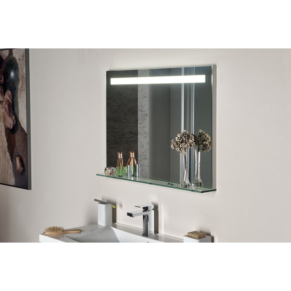 LED peegel Breto riiuliga 80x60.8 cm