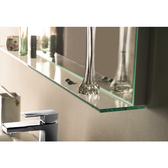LED peegel Breto riiuliga 80x60.8 cm