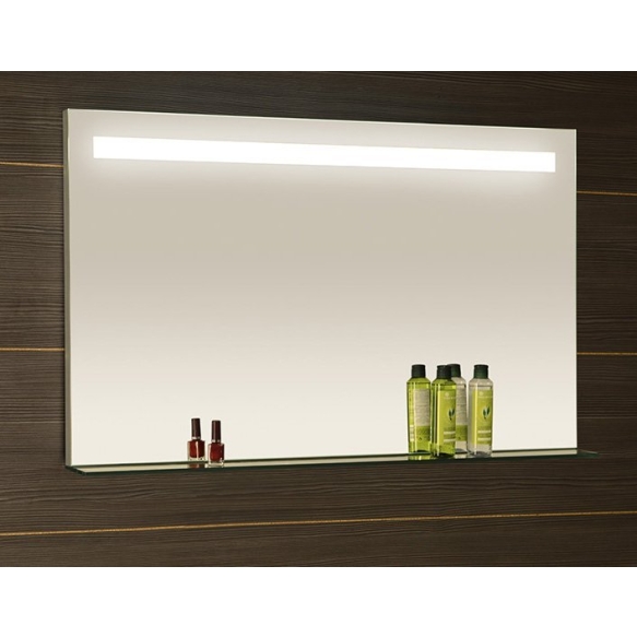 LED taustvalgustusega ja klaasriiuliga peegel BRETO 1000x608mm