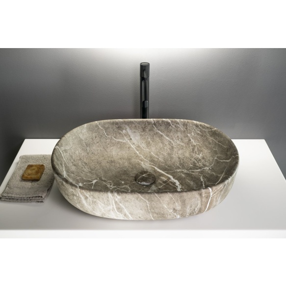 valamu tööpinnale Caleo 60x42 cm, breccia marmor