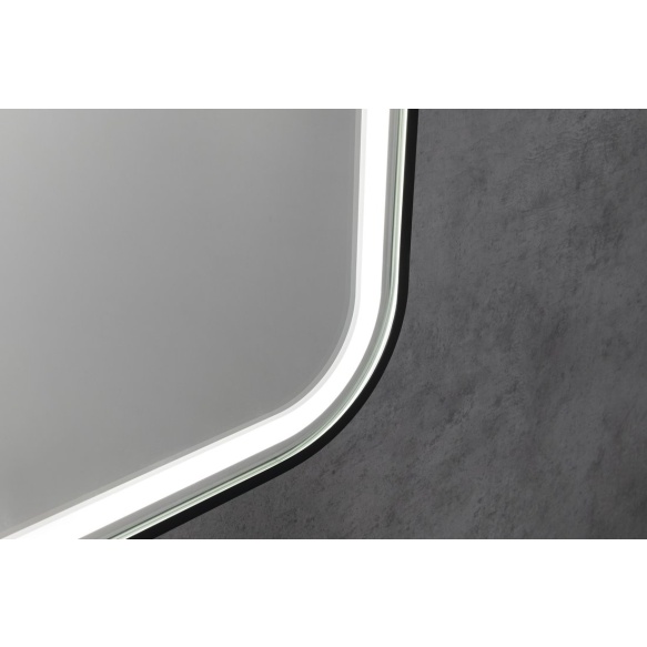 LED peegel Cetis 100x70 cm, matt must