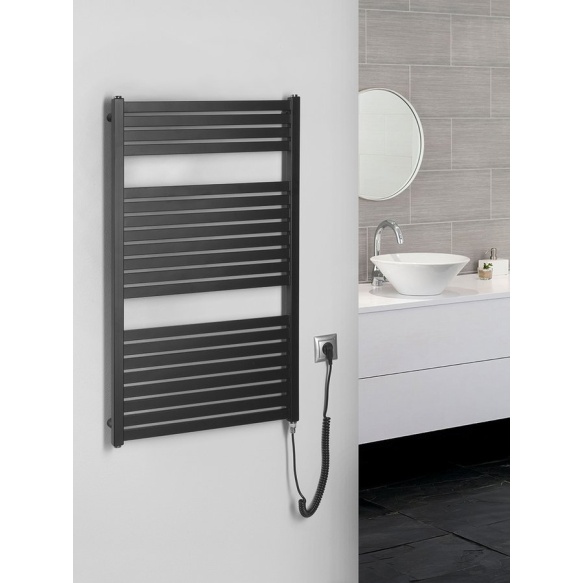 elektriradiaator Tondi-E, 600x970 mm, 400W, matt must