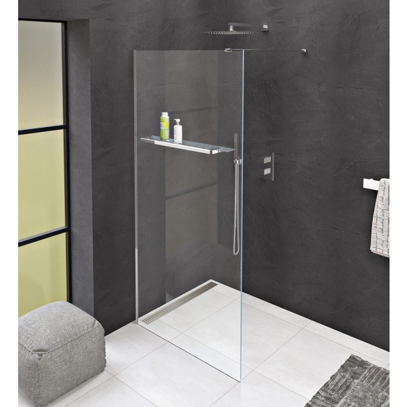 Dušinurga külgsein MODULAR SHOWER, aukudega käterätihoidjale, 900 mm