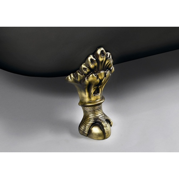 eraldiseisev vann REGATA 175x85x61cm, pronks jalad, must/valge