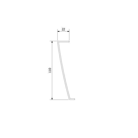 Esipaneel KARIA 120x80, kõrgus 11 cm, vasak