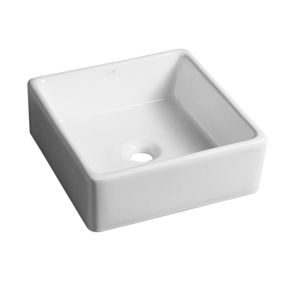UBEGA ceramic washbasin, 38x13,5x38 cm, top counter