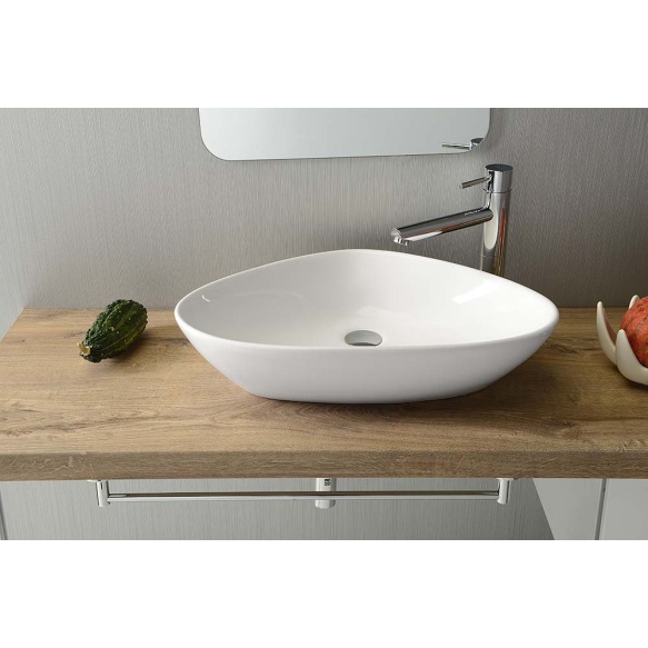 TERUEL ceramic washbasin, top counter