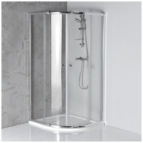 ARLETA quadrant shower enclosure 900x900mm, pure glass