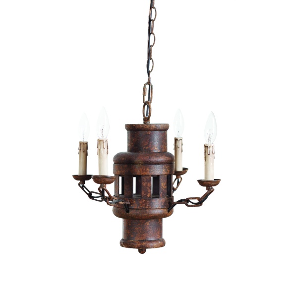 15.5"H Iron Chandelier, 60W