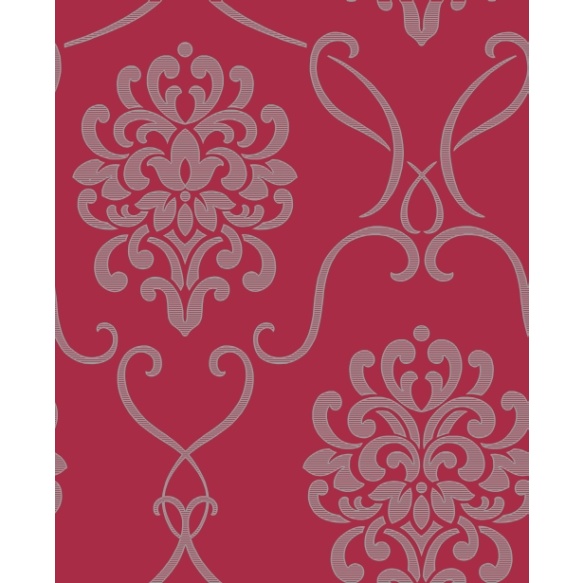 Accents Damask Red/Black