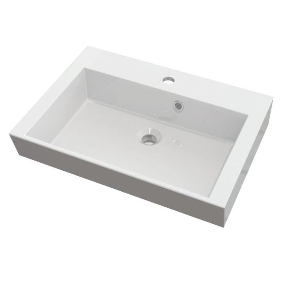 ORINOKO Cultured Marble Washbasin 60x15x45cm, white
