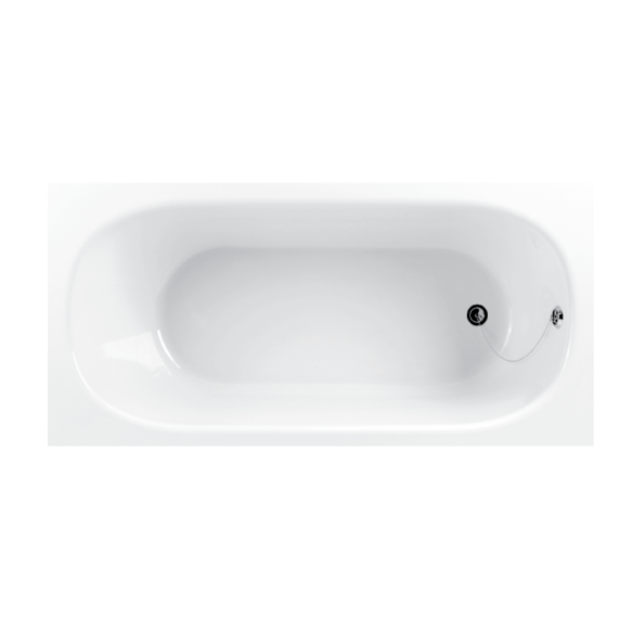 Cast stone bath VARIO L 170x75cm, white