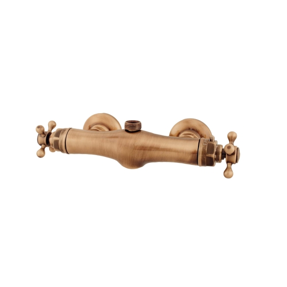 THERMOSTATIC EXTERNAL SHOWER MIXER WITH SUPERIOR CONNECTION BRONZE