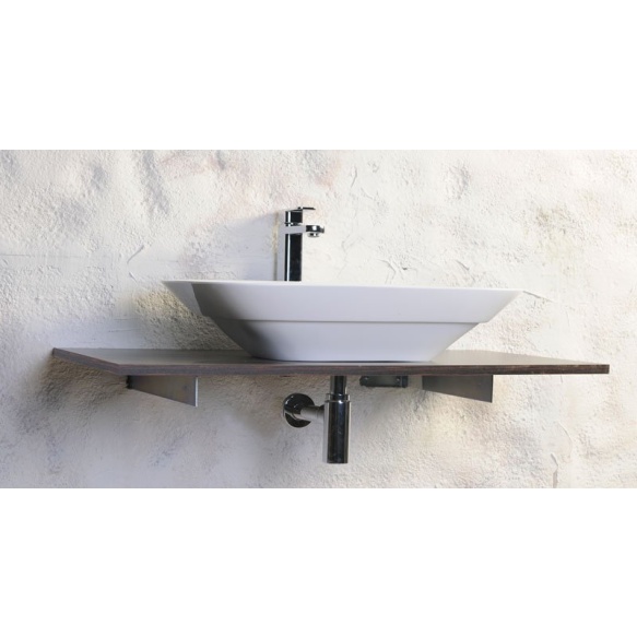 TAXI washbasin 63x42cm, Cast marble, white