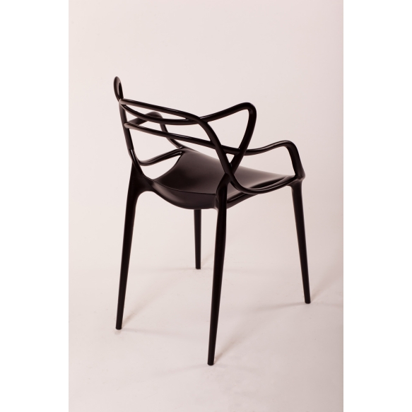 stackable chair Mucha, black