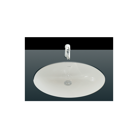 36X50 cm UNDERCOUNTER MEDIUM WASHBASIN WHITE (outer dimensions 56x42 cm)