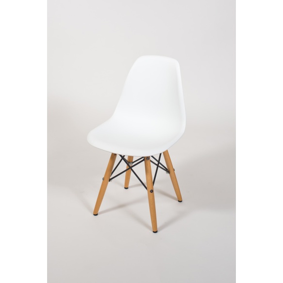 kids chair Alexis, white+beech feet