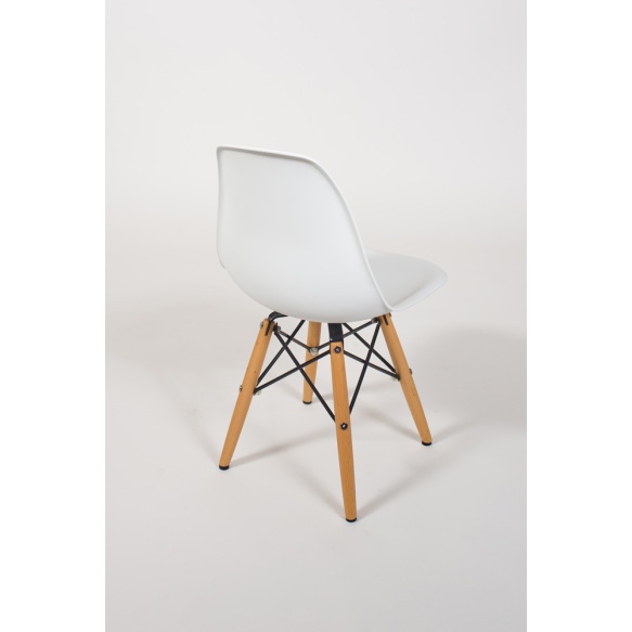 kids chair Alexis, white+beech feet