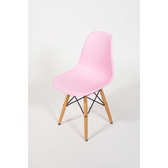 kids chair Goya, pink+beech feet