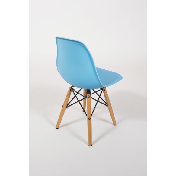 kids chair Goya, blue+beech feet