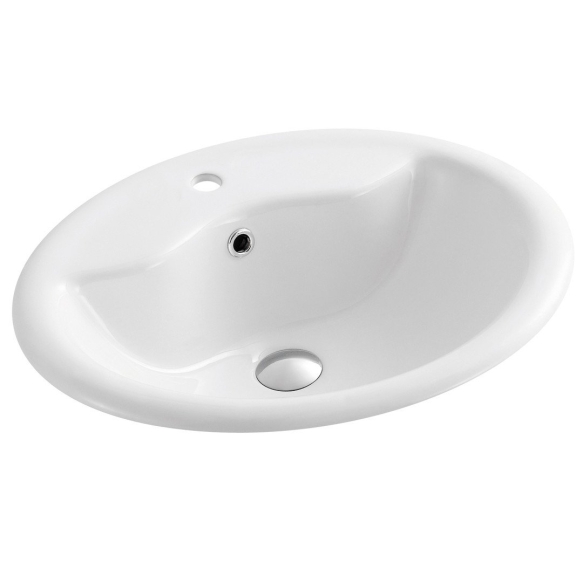 Ceramic washbasin 57x47x18,5 cm, white