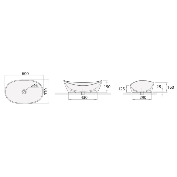 silkstone basin Amore, for worktop