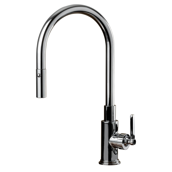 kitchen mixer New Modern with pull out spray, bright nickel