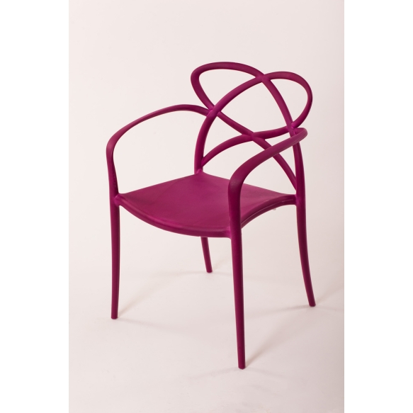 plastic armchair Cocha, purple