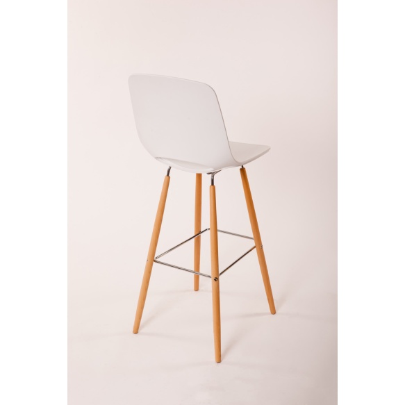 bar chair Wasowsky white, beech feet