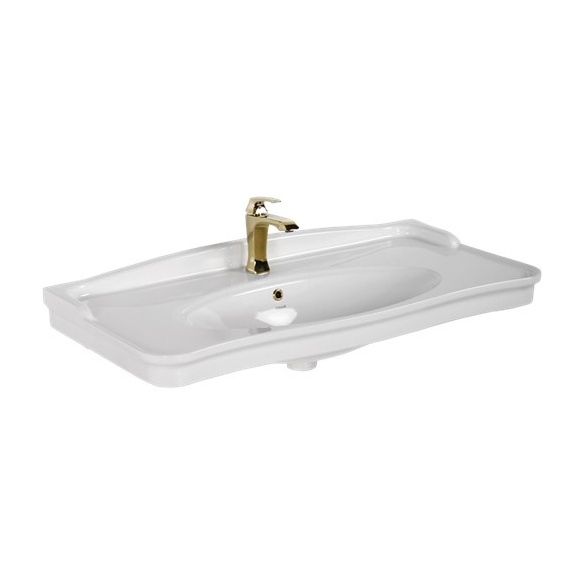 washbasin Antique 100 cm, white