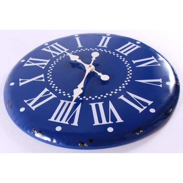 blue vintage wall clock